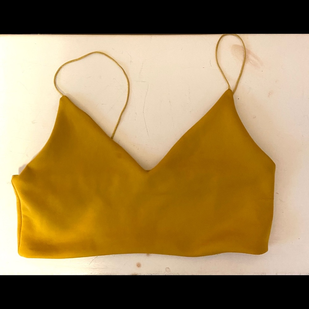 Zara gold crop top